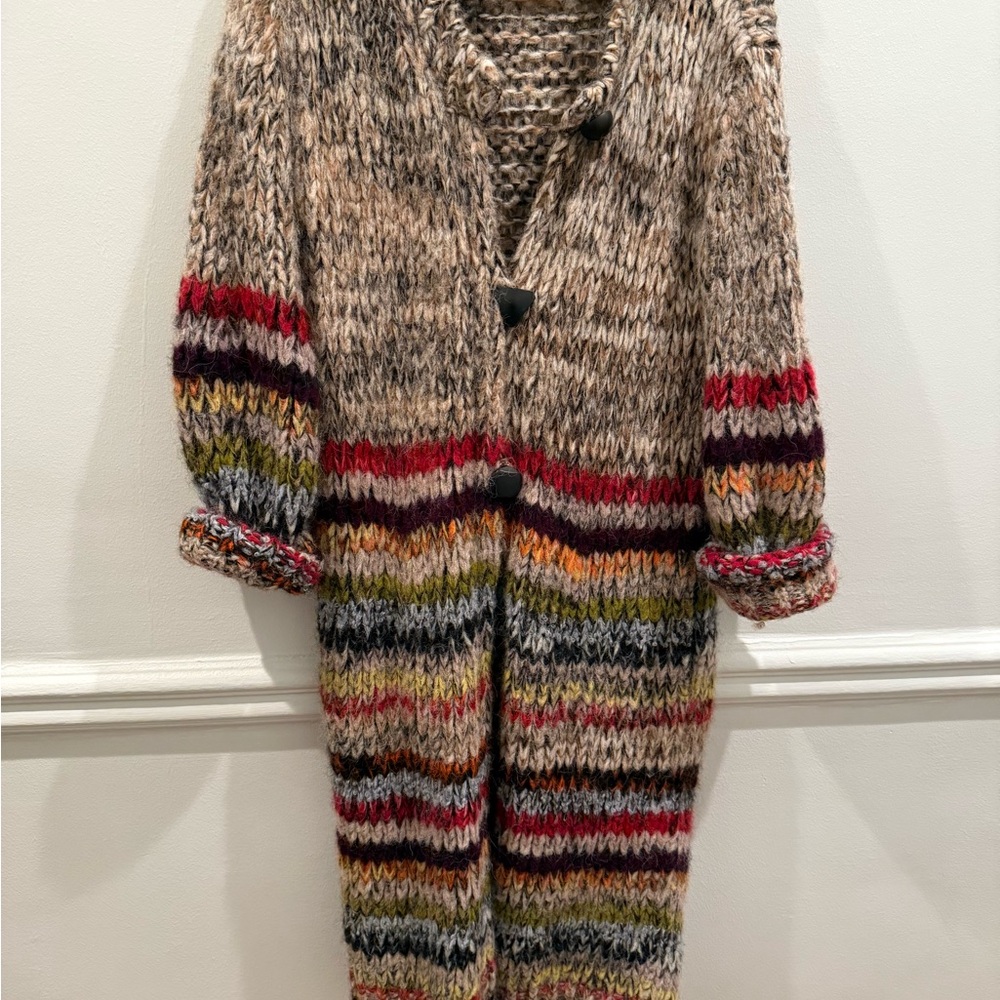 Stella McCartney Earthy Tones Knit Sweater duster